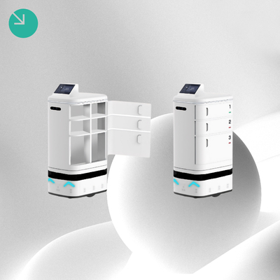 AMR White Whale. Autonome mobiele robots voor medische productie.